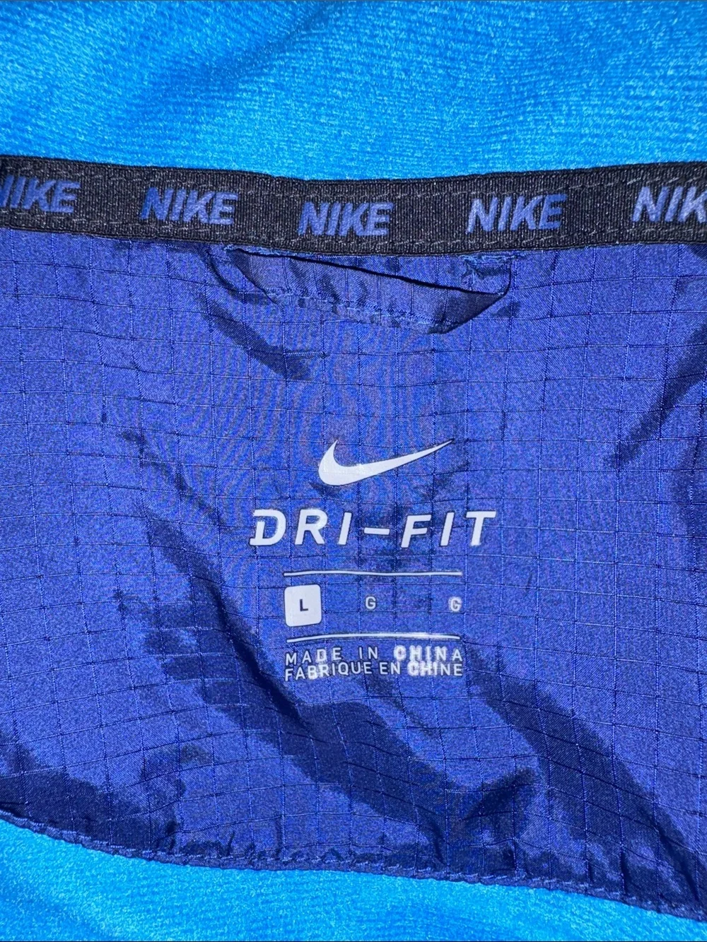 Nike Dri-FIT Men's Jacket - Royal Blue with Black Trim